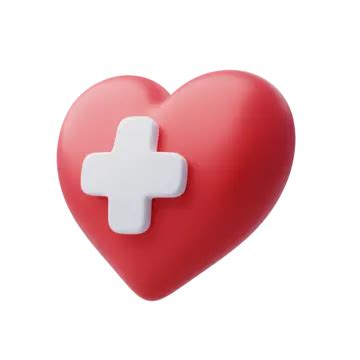 D Icon Of Hospital Heart Health Care And Medical Concept Heart Pulse