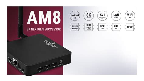 Tv Box Ugoos Am Amlogic S X J Android Lpddr Gb Gb Mytv Box