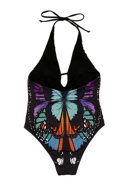 Butterfly Print One Piece Swimsuit