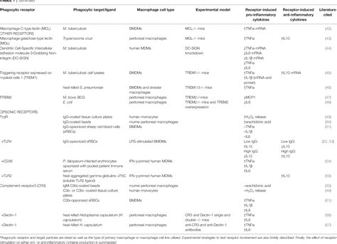 Figure 1 From Microbial Phagocytic Receptors And Their Potential