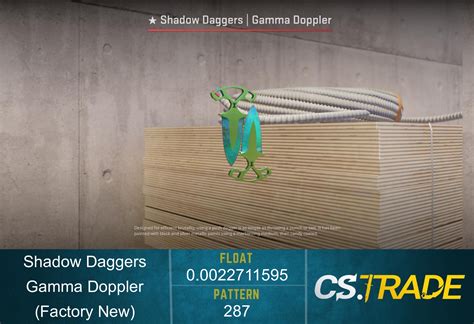 Shadow Daggers Gamma Doppler CS2 Skin