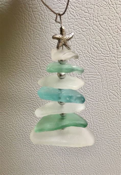 Sea Glass Ornament Christmas Tree Ornament Sea Glass Etsy In 2020