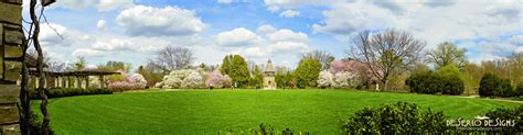 Panoramic View Of The Great Lawn At Olbrich Botanical Gardens Madison