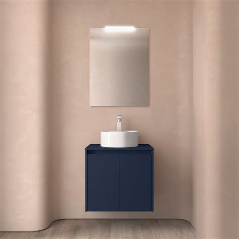 Mueble De Ba O Noja Puertas Blue Satin Encimera