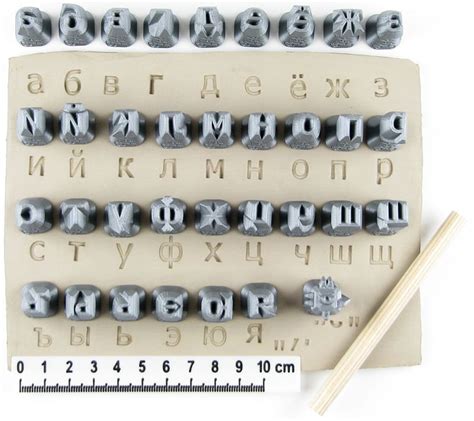 Alphabet Stamps For Clay Texture Ceramic Tools For Clay Etsy