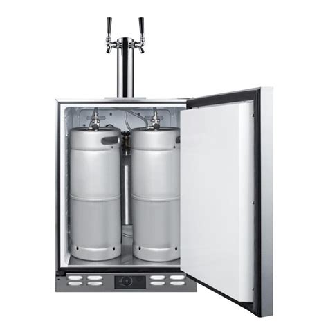 Summit Appliance Quarter-barrel Keg Stainless Steel Manual Built-In in ...