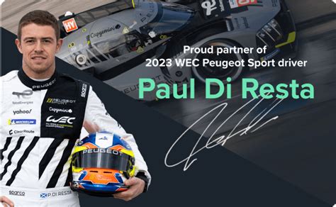 Proud Sponsor Of Paul Di Resta Wec 2023 Clearroute