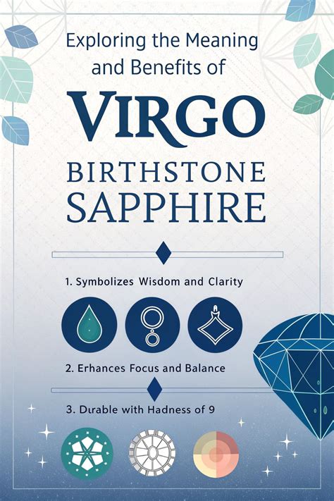 Uncover the Magic of Virgo Birthstone Sapphire: Benefits and Meanings