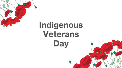 Indigenous Veterans Day Black Mcdonald