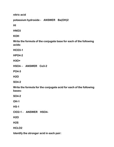 SOLUTION Chm 130 Lesson 13 Acids And Bases Test 2024 Studypool