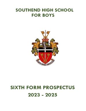 Fillable Online SIXTH FORM PROSPECTUS 2023 2025 Fax Email Print