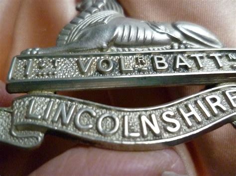 Ww1 1st Volunteer Battalion Lincolnshire Regiment Cap Badge Wm 2 Lug