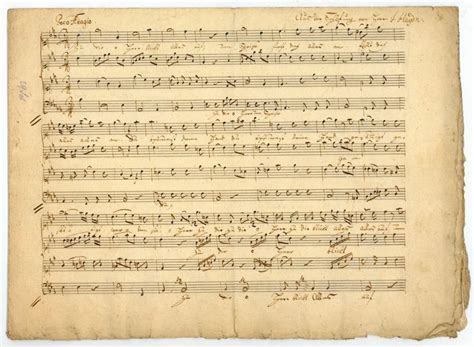 Aus der Schöpfung von Herrn J Haydn Autogr musical manuscript von