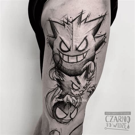 Discover 63+ gastly haunter gengar tattoo latest - in.cdgdbentre