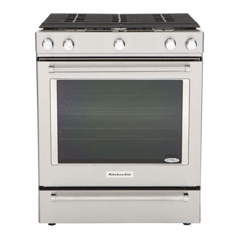 KitchenAid KSGG700ESS Slide-In Gas Range Quick Start Guide | ManualsLib