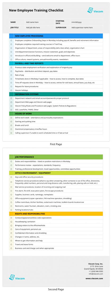 Editable Onboarding Checklist Templates For Avasta