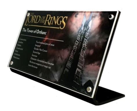 Lego 10237 Tower Of Orthanc Custom Acrylic Display Stand Ebay