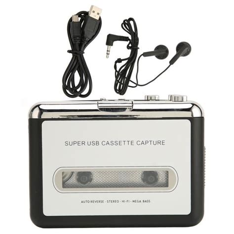 HURRISE lecteur de cassette USB Lecteur de Cassette numérique Plug and