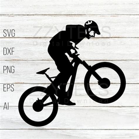 Home Décor Eps Dxf Svg Png Cricut Silhouette Mtb Svg Mountain Bike Svg