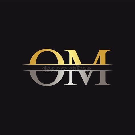 Initial Monogram Letter OM Logo Design Vector Template OM Letter Logo