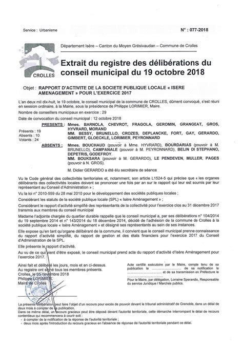 Calaméo Crolles Deliberation 77 2018 10 Rapport D Activit De La Soci