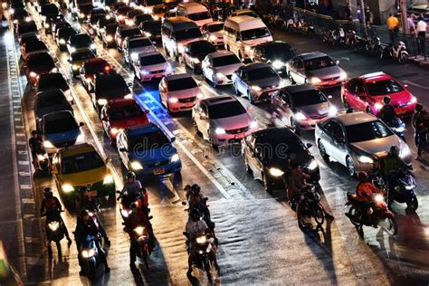 Street Of Bangkok During Rush Hour Editorial Photography Image Of