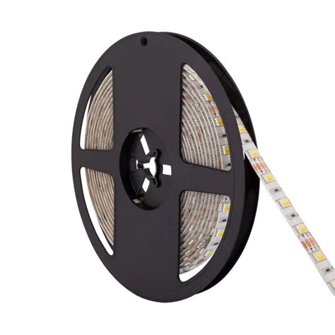 Tira LED 24V DC 60LED M 5m CCT IP20 Ancho 10mm Corte Cada 5cm