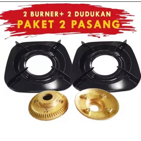 Jual 2 SET Tatakan Tungku Kaki 4 Kompor Gas Rinnai Ri 522C Ri 522E