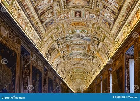 Techo De La Galer A De Los Mapas En Museo Del Vaticano Fotograf A