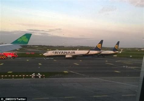 Part Of Wing Torn Off As Two Ryanair Planes Collide While Taxiing To