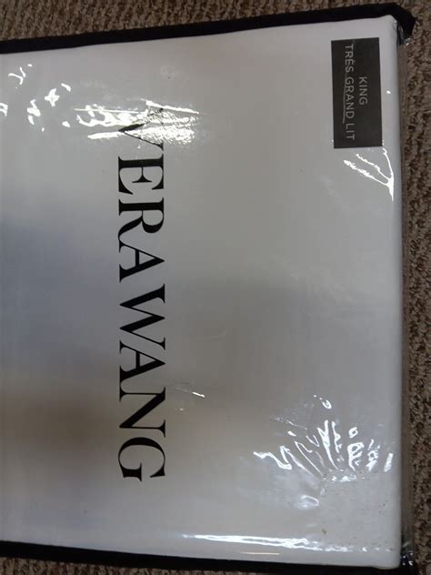 Vera Wang Simple Scallop Piece King Cotton White Sheet Set Brown