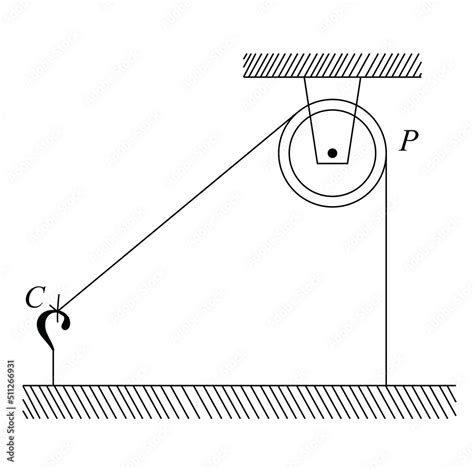 One End Of A Massless Rope Which Passes Over A Massless And