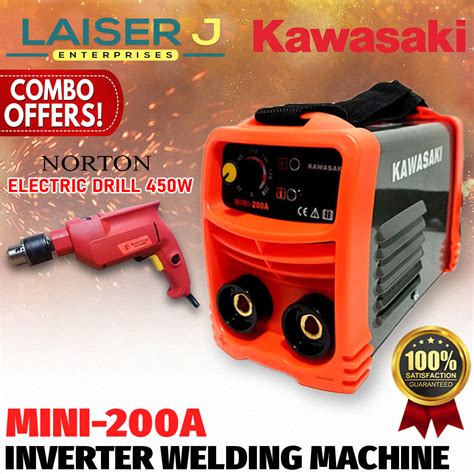 Kawasaki Inverter MINI Welding Machine 200AMP MINI 200A With Norton