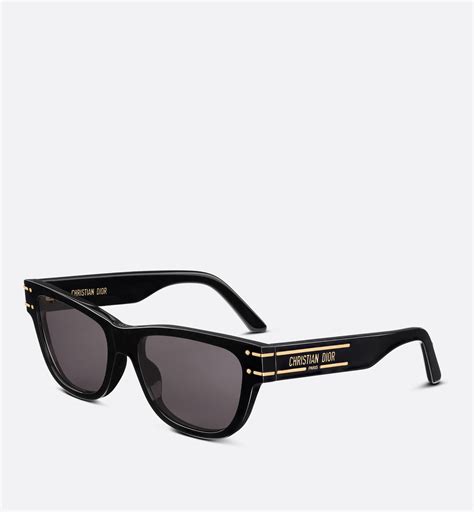 Diorsignature S6u Black Rectangular Sunglasses Dior