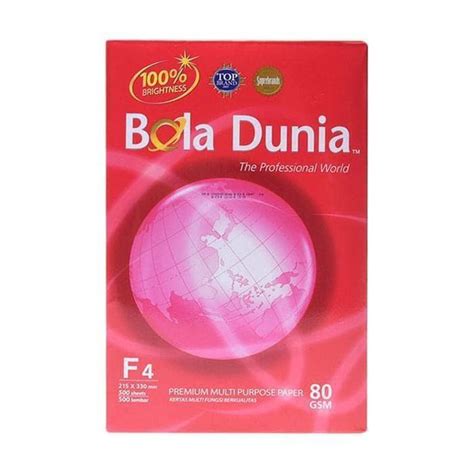 Kertas Bola Dunia F4 80 Gram