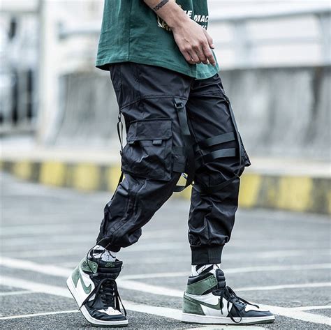 Cyberpunk Techwear Pants Men Streetwear Futuristic Clothing Etsy