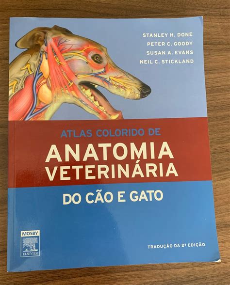 Atlas Colorido de Anatomia Veterinária do Cão e Gato Livro Usado