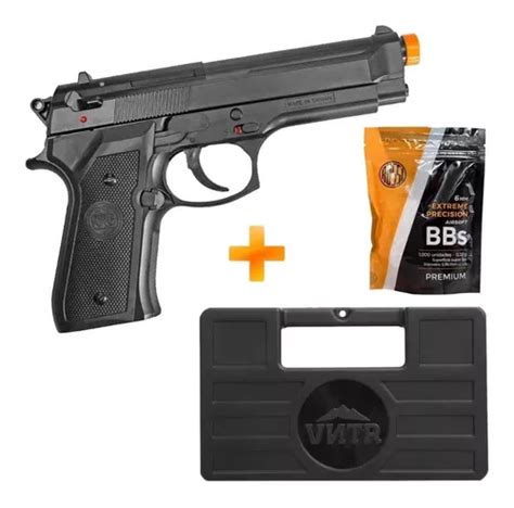 Pistola De Airsoft Beretta M92 Kwc Spring Maleta Bbs Frete grátis