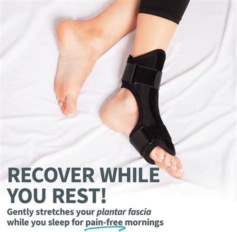 NuovaHealth Night Splint For Plantar Fasciitis Achilles Tendinitis