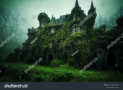 Gothic Castle Dark Forest Dark Scary Stock Illustration 2197412287 | Shutterstock