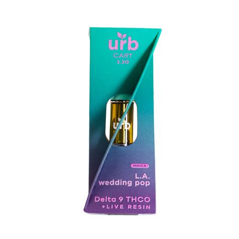 URB Delta 9 THCO LA Wedding Pop Indica Live Resin 2 2 Gram Cartridge