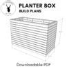 Diy Deep Slatted Planter Box Raised Garden Pdf Build Plans Diy