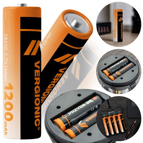 Akumulator Li Ion 18650 1200 MAh 3 7V VERGIONIC Vergionic