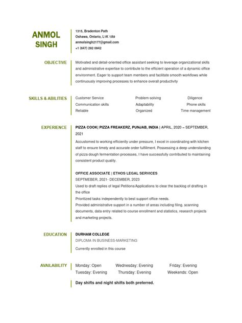 Anmol Cover Letter And Resume Pdf