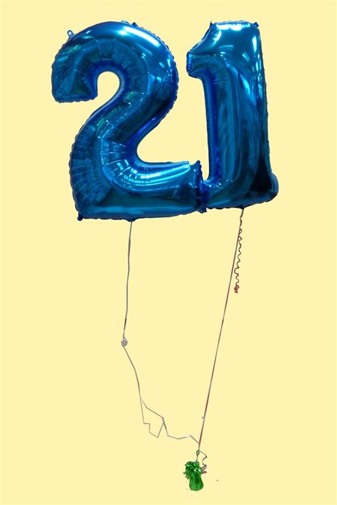 Number 21 Balloon Perfect To Decorate For A 21st Birthday Party