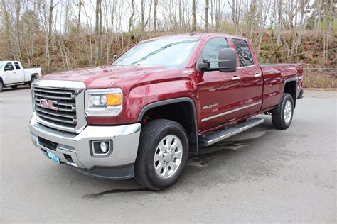 Pre Owned 2015 Gmc Sierra 3500hd Built After Aug 14 Slt Extended Cab Pickup In Duncan 239815a