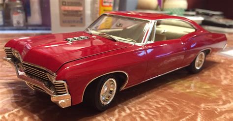 1967 Chevy Impala SS Stock Plastic Model Car Kit 1 25 Scale