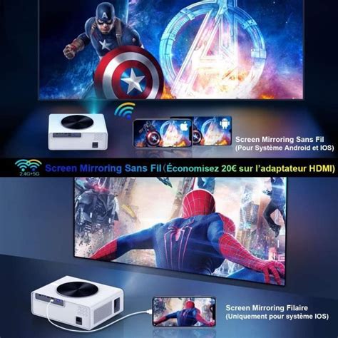 Vid Oprojecteur Wifi Full Hd P Lumens Vid Oprojecteur Wifi