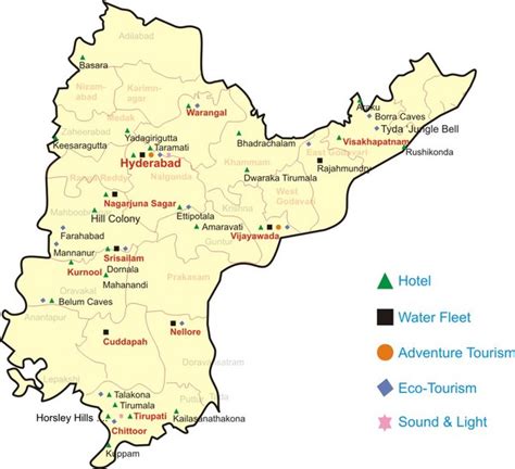 Andhra Pradesh Tourist Map - Andhra PradeshIndia • mappery