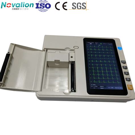 Customizable Channels Leads Touch Screen Electrocardiograph Ekg